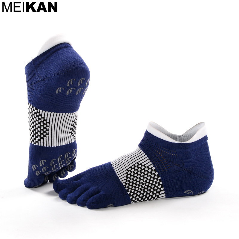 MEIKAN Non-slip Motion Jogging Badminton Toe Socks Short Trainer Athletic Compression Socks